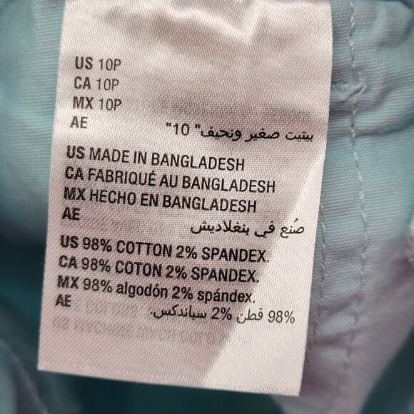 Style & Co Shorts Women's 10P Aqua Blue Rolled Cuff Bermuda - Picture 11 of 14